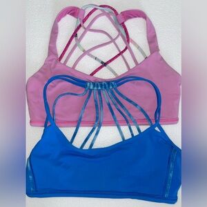 Set of 2 Lululemon Strappy Sports Bras. Size 6.